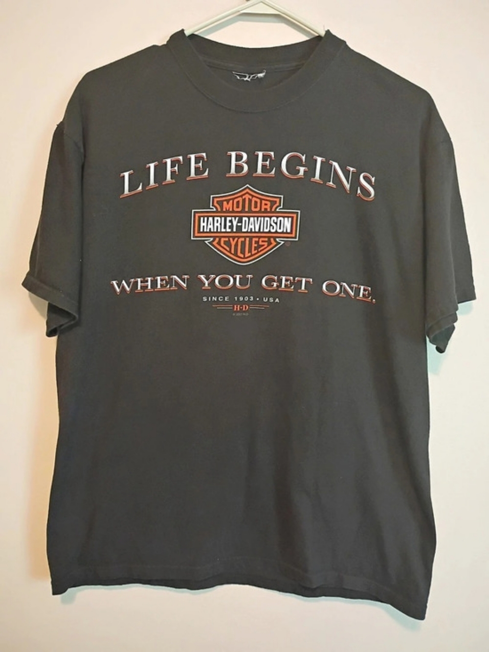Harley-Davidson Graphic T-Shirt in Black Like New